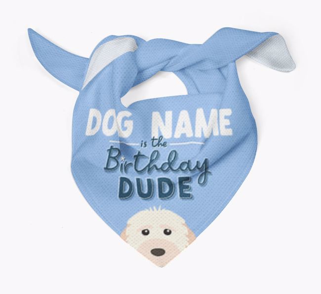 Birthday Dude: Personalized {breedFullName} Bandana